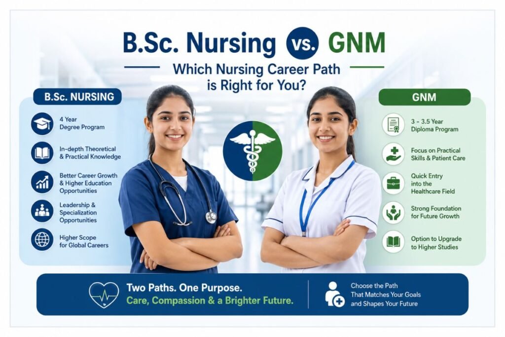 B.Sc. Nursing vs GNM : Which Nursing Career Path is Right for You?