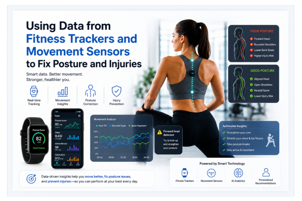 Using Data from Fitness Trackers and Movement Sensors to Fix Posture and Injuries